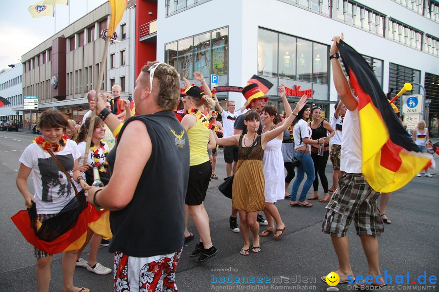 WM-2010: Deutschland-Argentinien (4:0): Singen, 03.07.2010