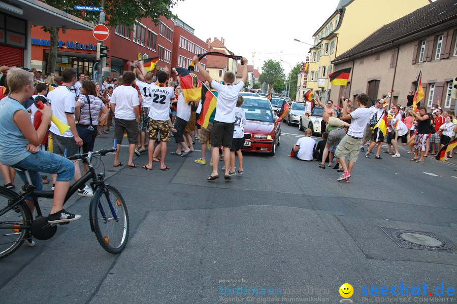 WM-2010: Deutschland-Argentinien (4:0): Singen, 03.07.2010