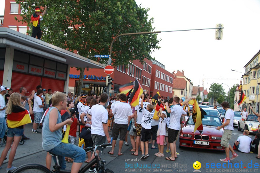 WM-2010: Deutschland-Argentinien (4:0): Singen, 03.07.2010