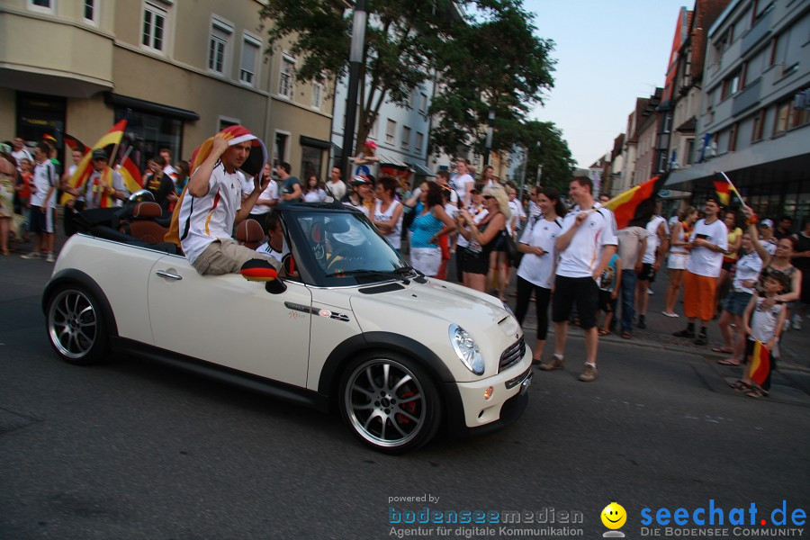 WM-2010: Deutschland-Argentinien (4:0): Singen, 03.07.2010