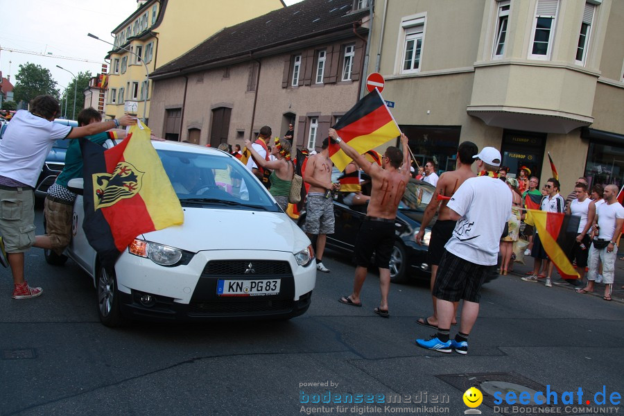 WM-2010: Deutschland-Argentinien (4:0): Singen, 03.07.2010