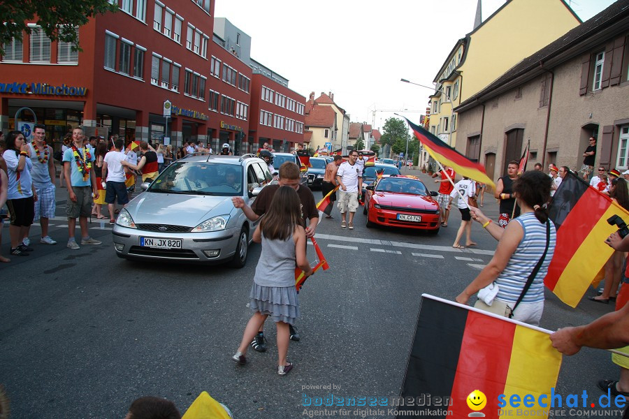 WM-2010: Deutschland-Argentinien (4:0): Singen, 03.07.2010