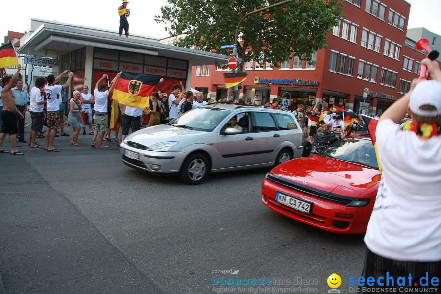 WM-2010: Deutschland-Argentinien (4:0): Singen, 03.07.2010