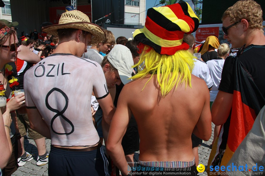 WM-2010: Deutschland-Argentinien (4:0): Singen, 03.07.2010