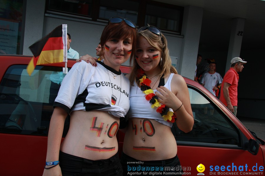 WM-2010: Deutschland-Argentinien (4:0): Singen, 03.07.2010