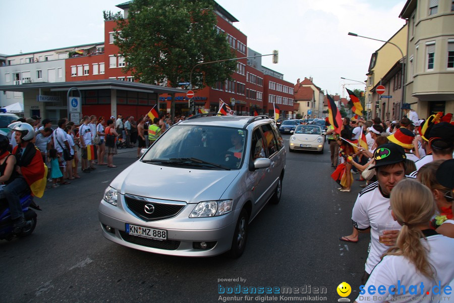 WM-2010: Deutschland-Argentinien (4:0): Singen, 03.07.2010