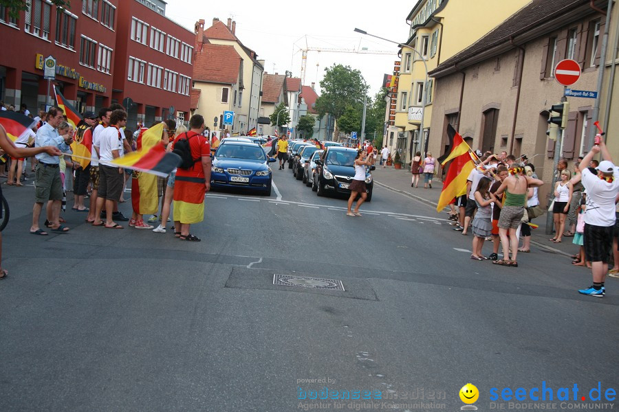 WM-2010: Deutschland-Argentinien (4:0): Singen, 03.07.2010