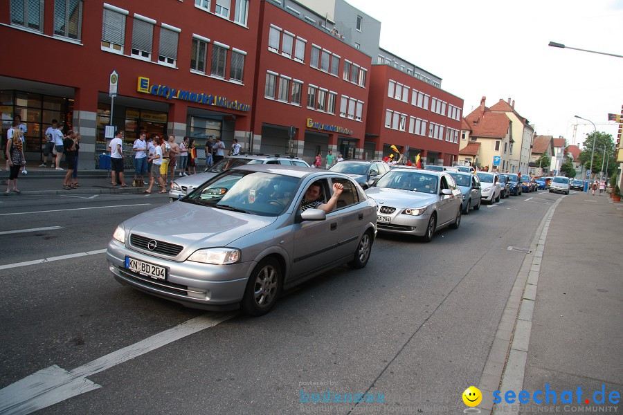 WM-2010: Deutschland-Argentinien (4:0): Singen, 03.07.2010