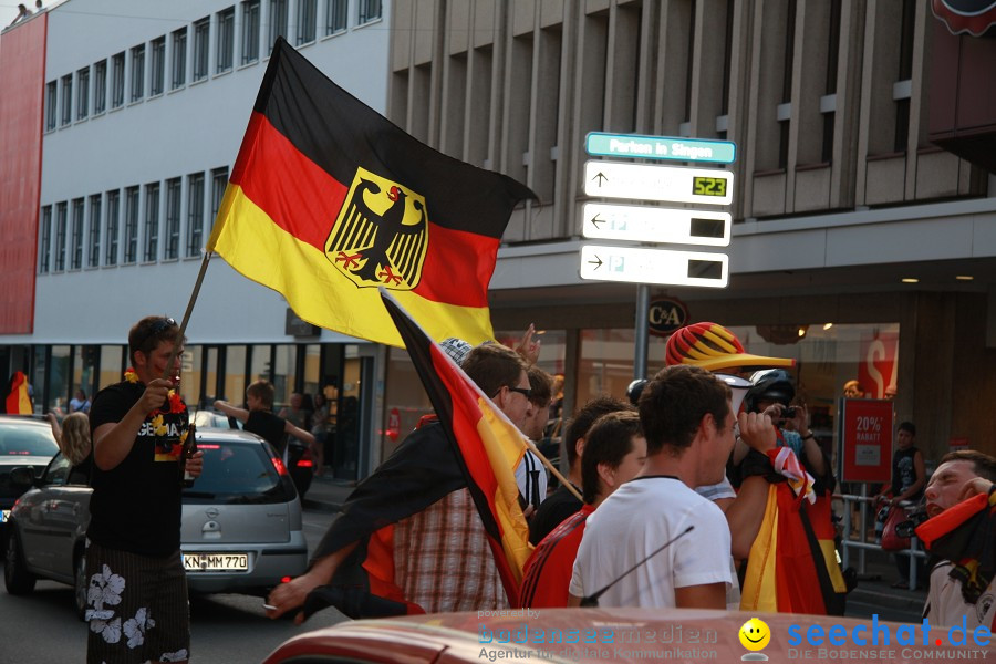 WM-2010: Deutschland-Argentinien (4:0): Singen, 03.07.2010