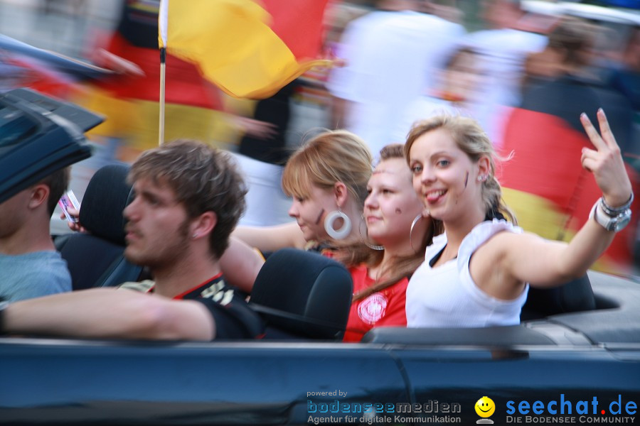 WM-2010: Deutschland-Argentinien (4:0): Singen, 03.07.2010