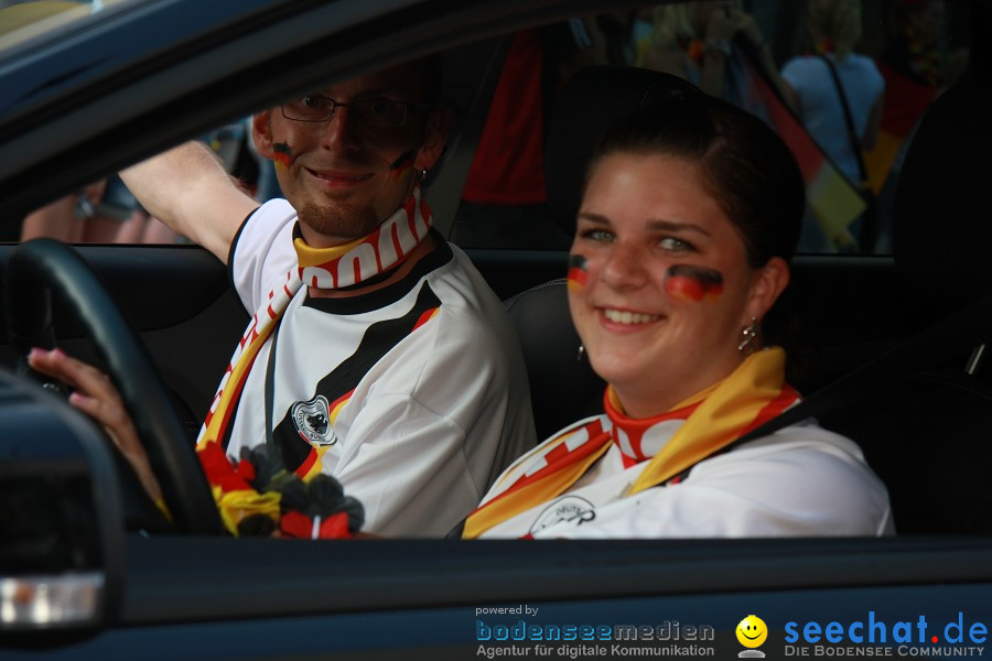 WM-2010: Deutschland-Argentinien (4:0): Singen, 03.07.2010