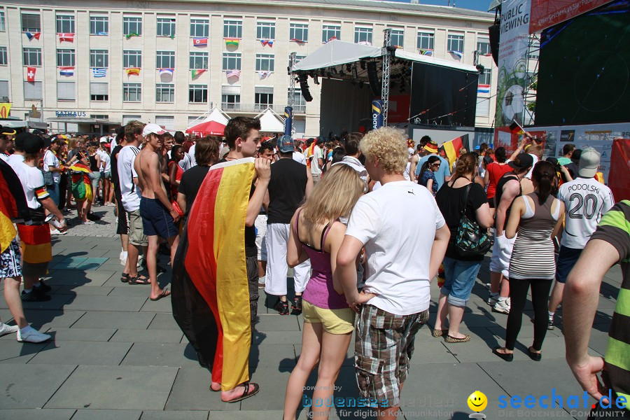 WM-2010: Deutschland-Argentinien (4:0): Singen, 03.07.2010