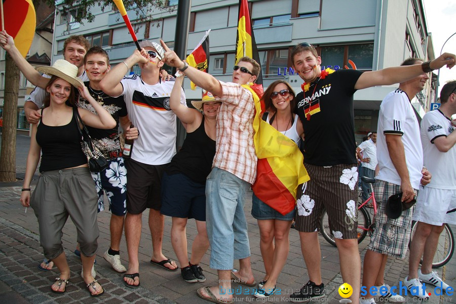 WM-2010: Deutschland-Argentinien (4:0): Singen, 03.07.2010