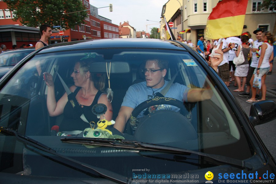 WM-2010: Deutschland-Argentinien (4:0): Singen, 03.07.2010