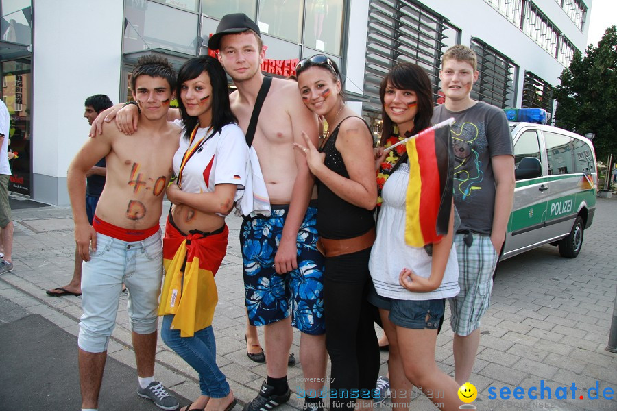 WM-2010: Deutschland-Argentinien (4:0): Singen, 03.07.2010