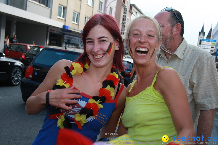 WM-2010: Deutschland-Argentinien (4:0): Singen, 03.07.2010