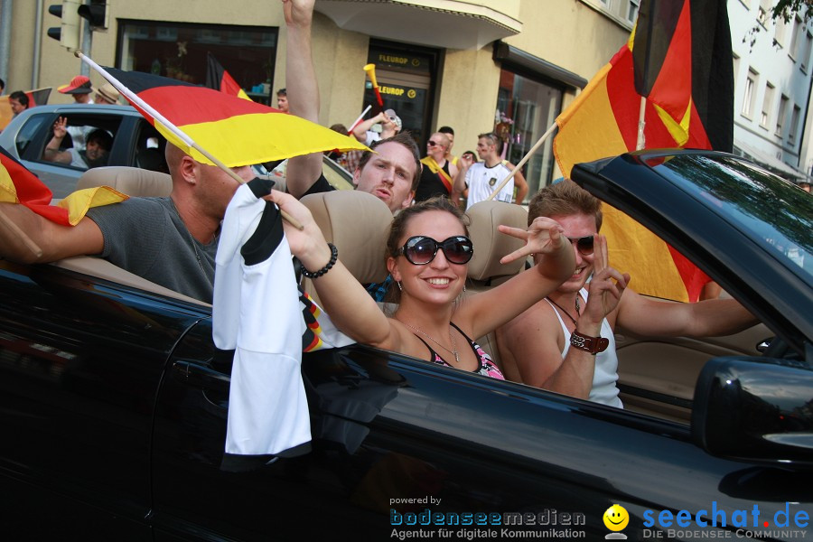 WM-2010: Deutschland-Argentinien (4:0): Singen, 03.07.2010