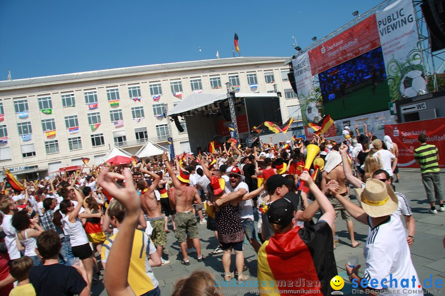 WM-2010: Deutschland-Argentinien (4:0): Singen, 03.07.2010