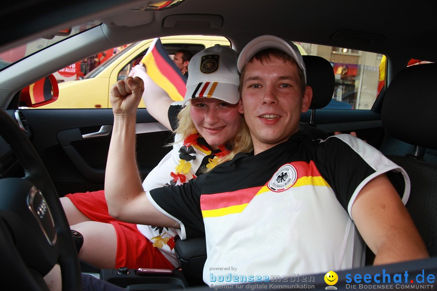 WM-2010: Deutschland-Argentinien (4:0): Singen, 03.07.2010