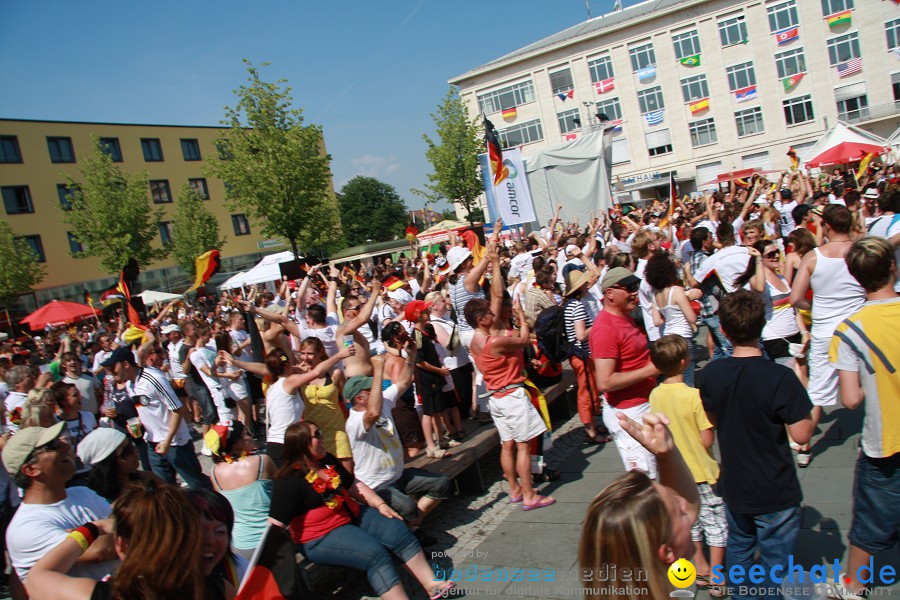 WM-2010: Deutschland-Argentinien (4:0): Singen, 03.07.2010