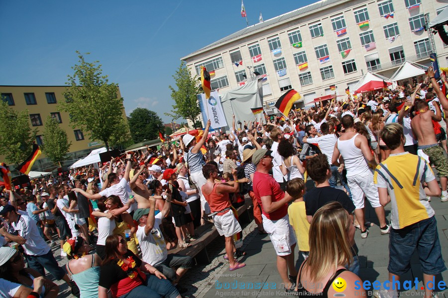 WM-2010: Deutschland-Argentinien (4:0): Singen, 03.07.2010