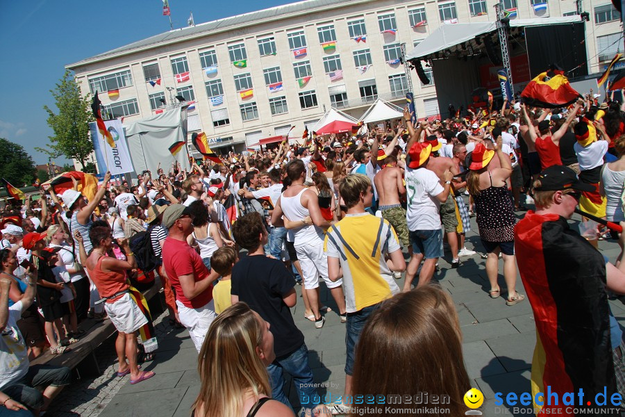 WM-2010: Deutschland-Argentinien (4:0): Singen, 03.07.2010