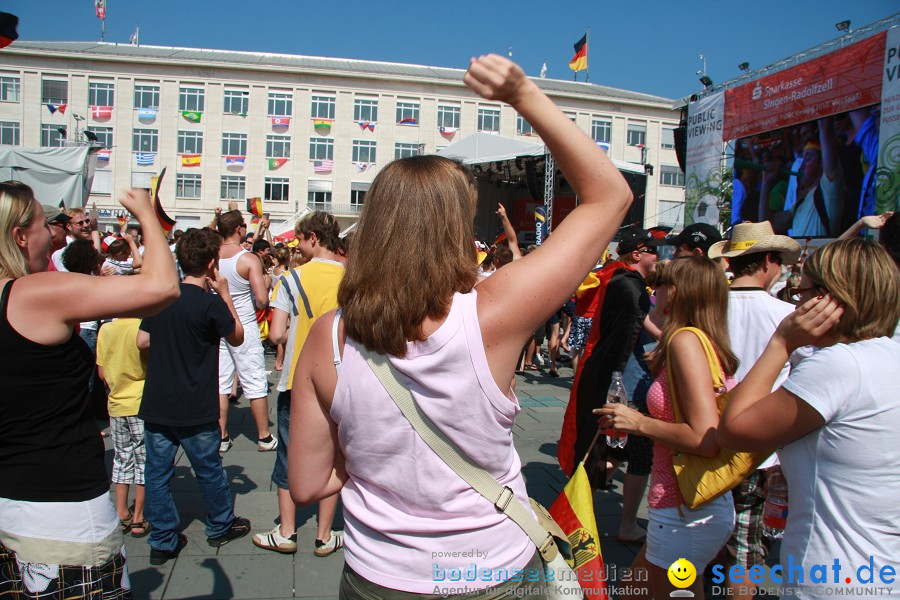 WM-2010: Deutschland-Argentinien (4:0): Singen, 03.07.2010