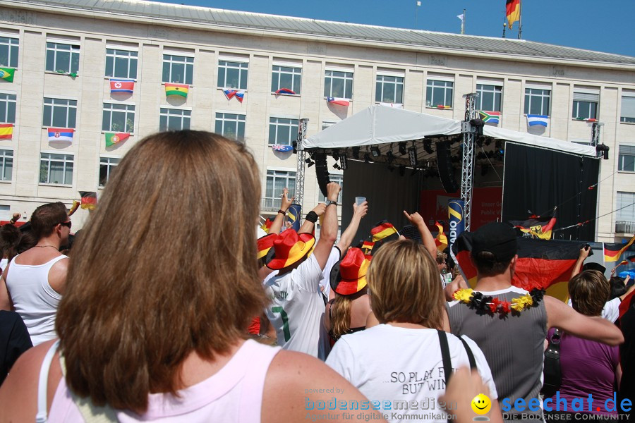 WM-2010: Deutschland-Argentinien (4:0): Singen, 03.07.2010