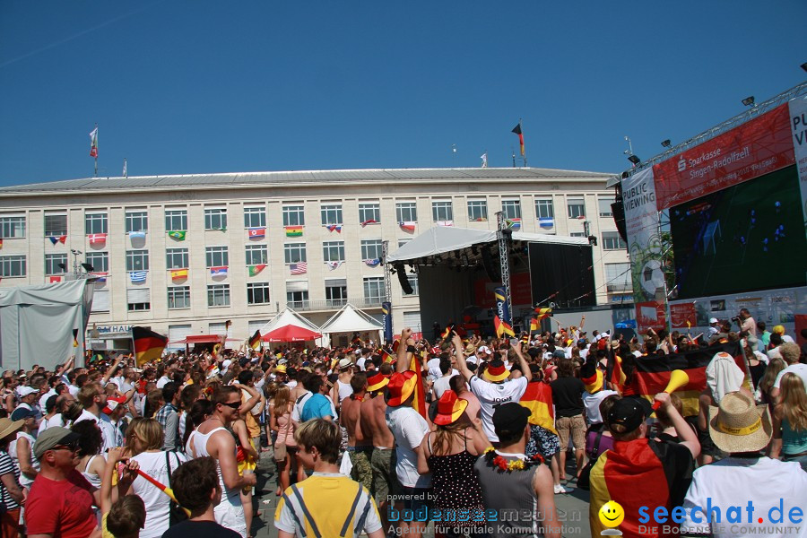 WM-2010: Deutschland-Argentinien (4:0): Singen, 03.07.2010