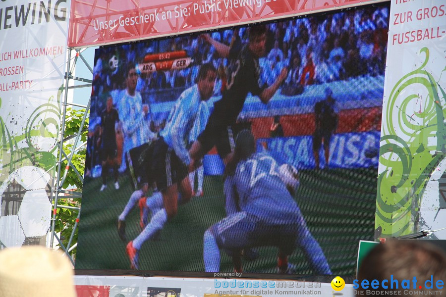 WM-2010: Deutschland-Argentinien (4:0): Singen, 03.07.2010