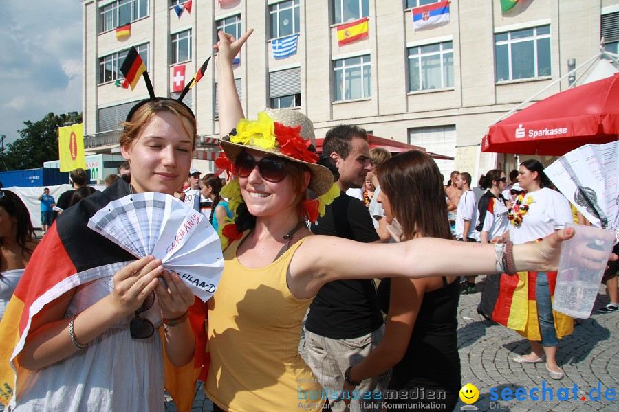 WM-2010: Deutschland-Argentinien (4:0): Singen, 03.07.2010