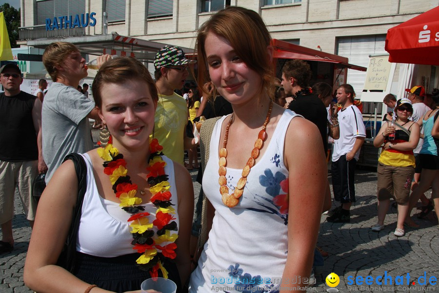 WM-2010: Deutschland-Argentinien (4:0): Singen, 03.07.2010