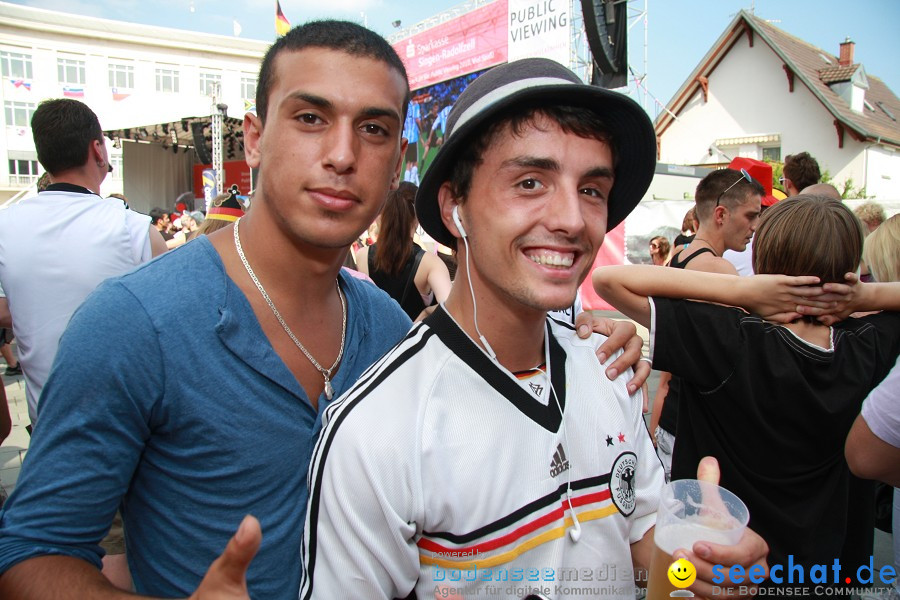 WM-2010: Deutschland-Argentinien (4:0): Singen, 03.07.2010