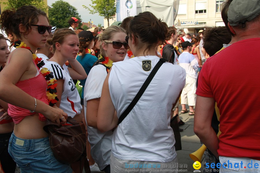 WM-2010: Deutschland-Argentinien (4:0): Singen, 03.07.2010