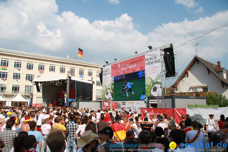 WM-2010: Deutschland-Argentinien (4:0): Singen, 03.07.2010