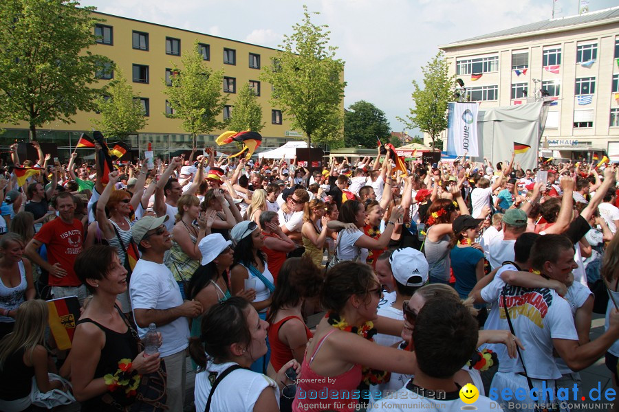 WM-2010: Deutschland-Argentinien (4:0): Singen, 03.07.2010