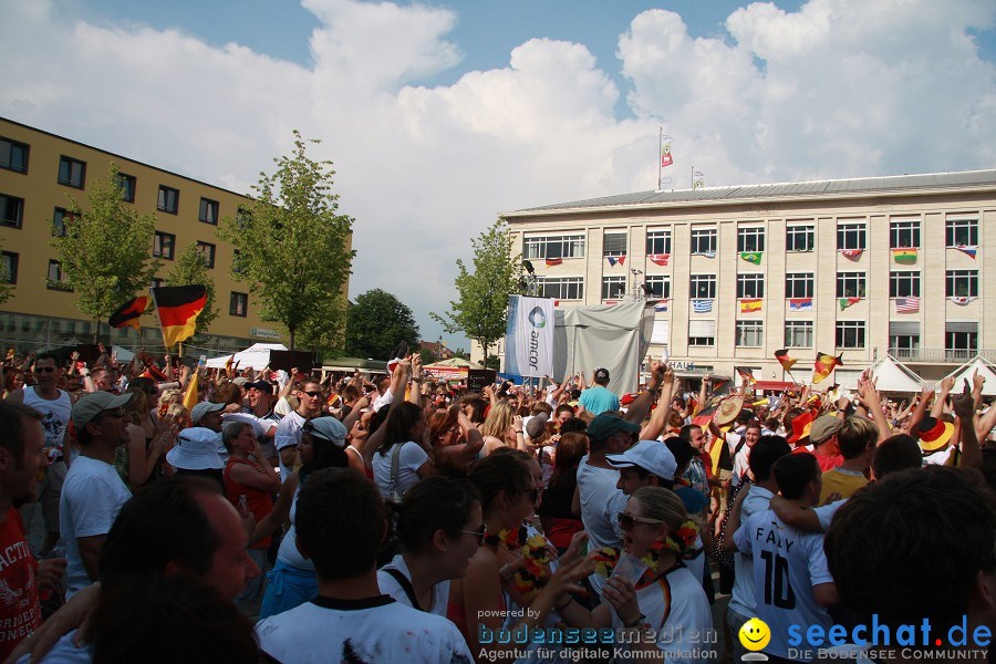 WM-2010: Deutschland-Argentinien (4:0): Singen, 03.07.2010