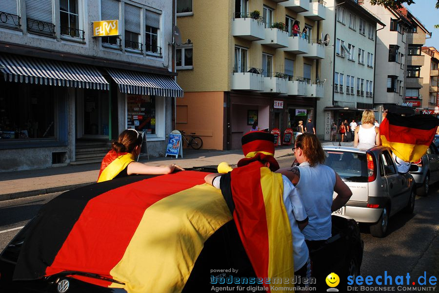 WM-2010: Deutschland-Argentinien (4:0): Friedrichshafen am Bodensee, 03.07.