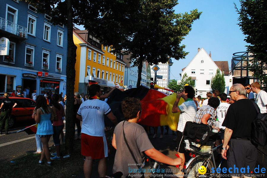 WM-2010: Deutschland-Argentinien (4:0): Friedrichshafen am Bodensee, 03.07.