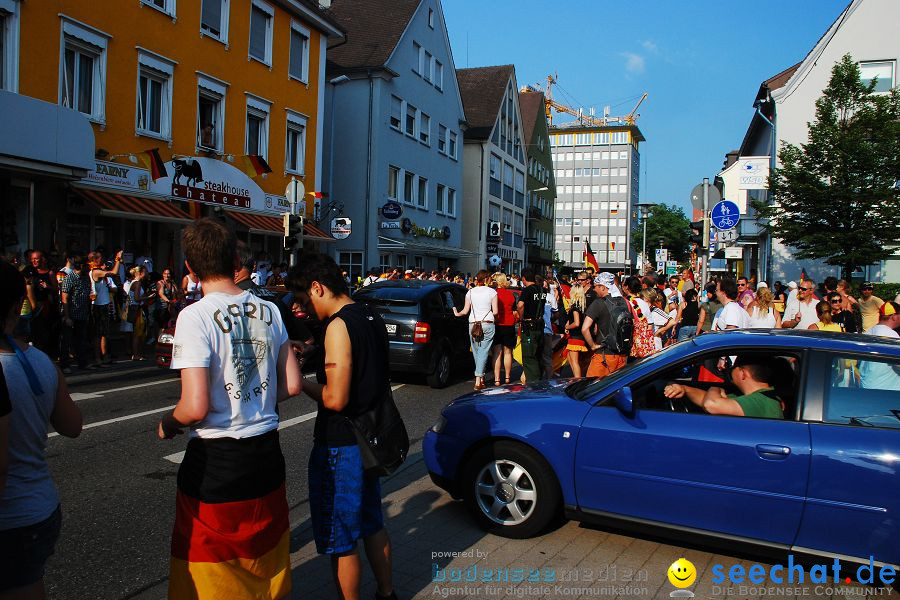 WM-2010: Deutschland-Argentinien (4:0): Friedrichshafen am Bodensee, 03.07.