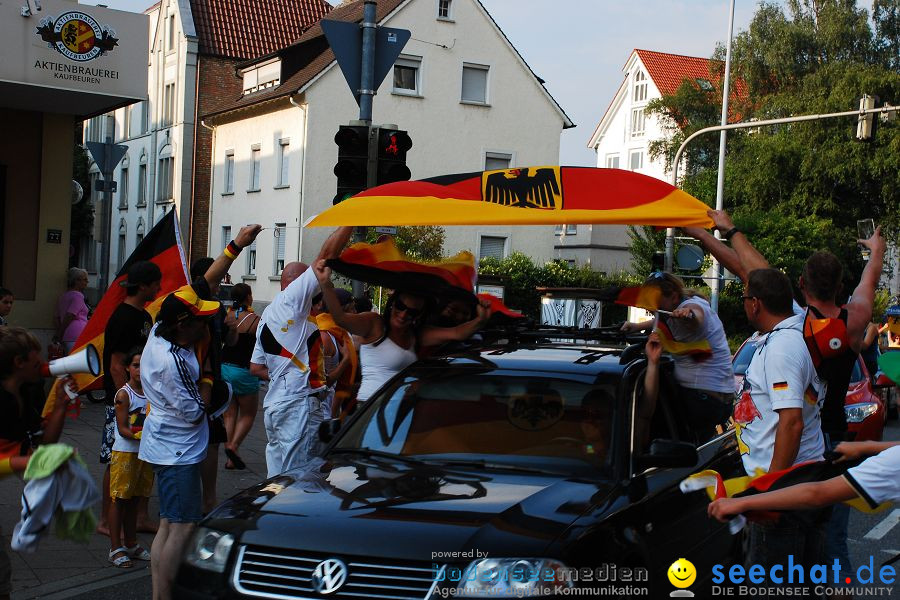 WM-2010: Deutschland-Argentinien (4:0): Friedrichshafen am Bodensee, 03.07.