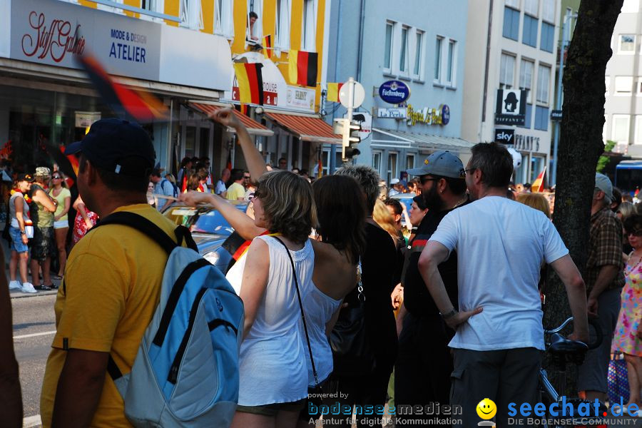 WM-2010: Deutschland-Argentinien (4:0): Friedrichshafen am Bodensee, 03.07.