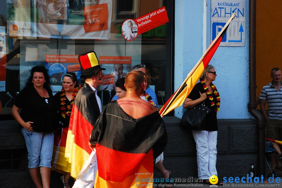 WM-2010: Deutschland-Argentinien (4:0): Friedrichshafen am Bodensee, 03.07.