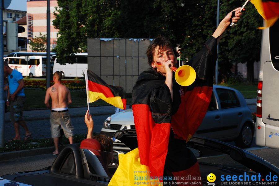 WM-2010: Deutschland-Argentinien (4:0): Friedrichshafen am Bodensee, 03.07.