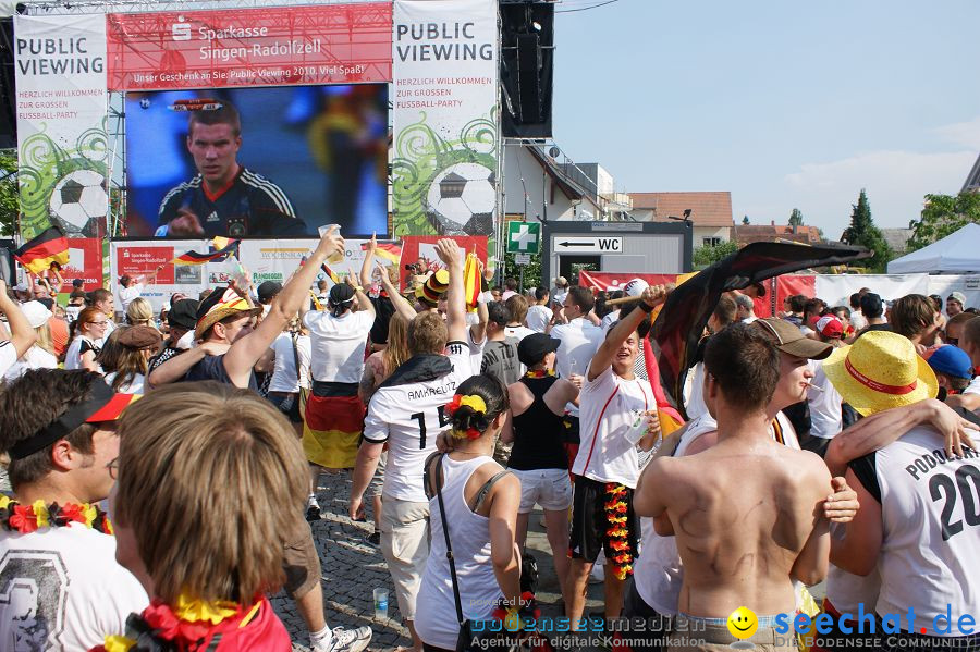 WM-2010: Deutschland-Argentinien (4:0): Singen, 03.07.2010