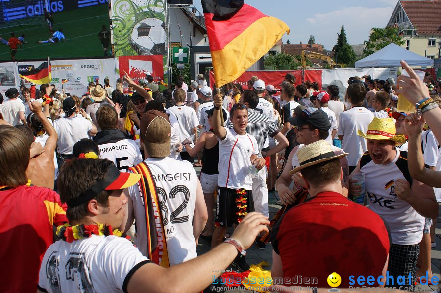 WM-2010: Deutschland-Argentinien (4:0): Singen, 03.07.2010