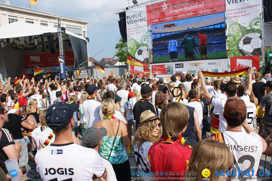 WM-2010: Deutschland-Argentinien (4:0): Singen, 03.07.2010