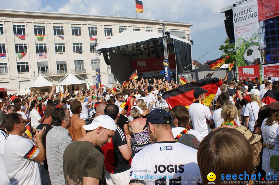 WM-2010: Deutschland-Argentinien (4:0): Singen, 03.07.2010