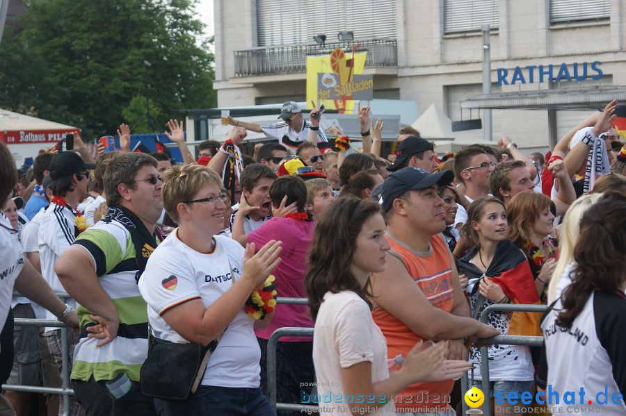 WM-2010: Deutschland-Argentinien (4:0): Singen, 03.07.2010