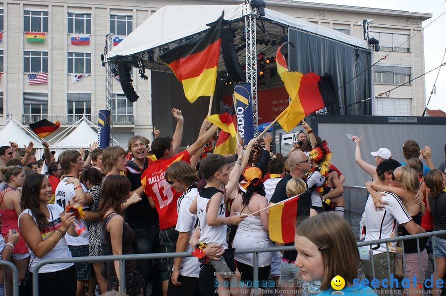 WM-2010: Deutschland-Argentinien (4:0): Singen, 03.07.2010